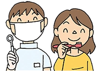 イラスト：はみがき