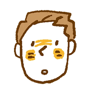 イラスト：顔が赤くなる人