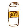 イラスト：ビール・発泡酒