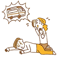 イラスト：急性アルコール中毒