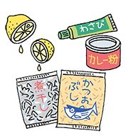 イラスト：調味料