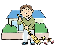 イラスト：掃除