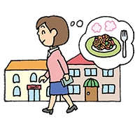 イラスト：歩く