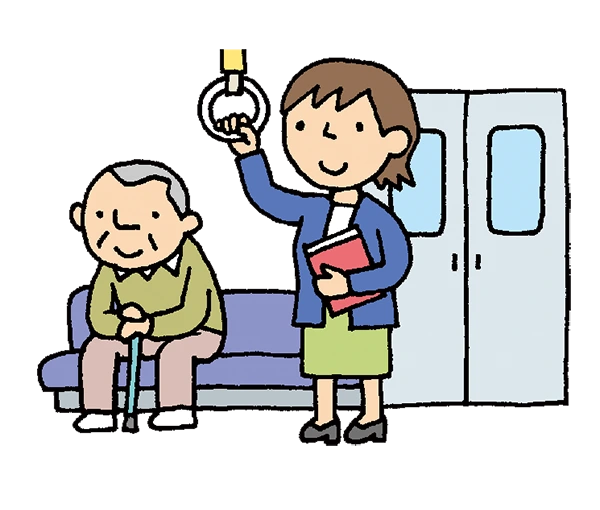 イラスト：立つ