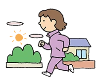 イラスト：ジョギング